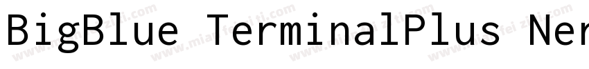 BigBlue TerminalPlus Nerd Font Comp字体转换
